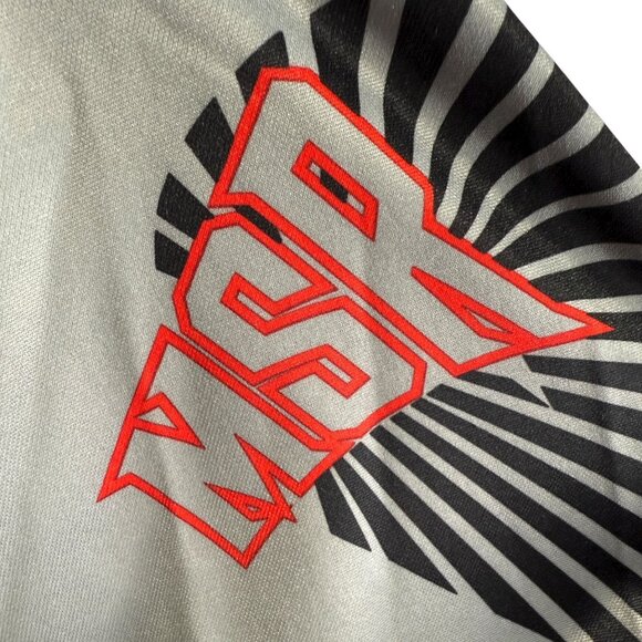MSR Y2K Mens Motocross Jersey XL White/Gray Graphic Long Sleeve 100% Polyester - Picture 16 of 16